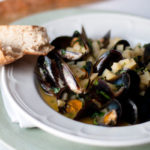 West Coast Mussels with Apple and Cider