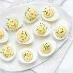 Devilled Eggs with Cream Cheese and Pancetta