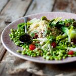 Edamame Salad with Ginger Soy Chilli Dressing