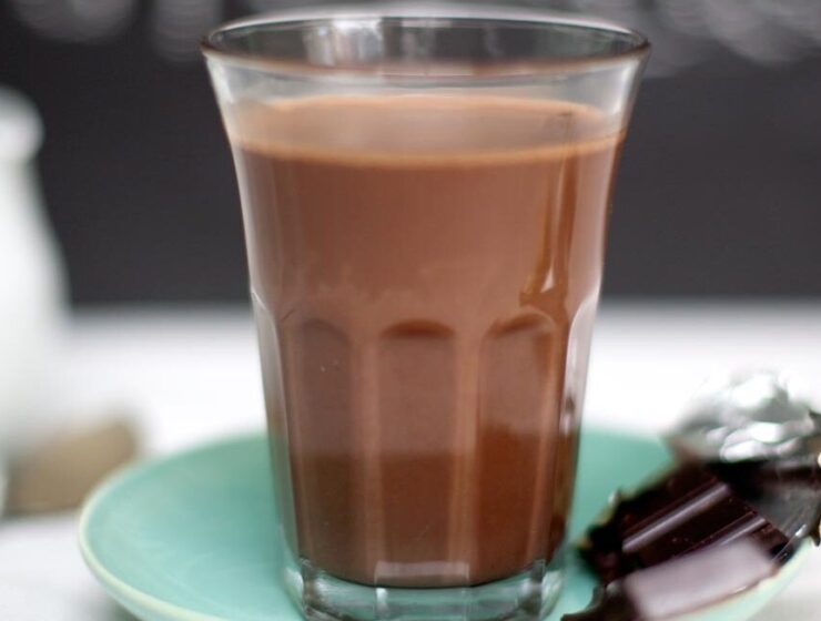 Orange and Dark Hot Chocolate