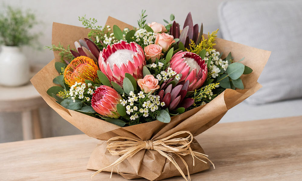 protea flower arrangement