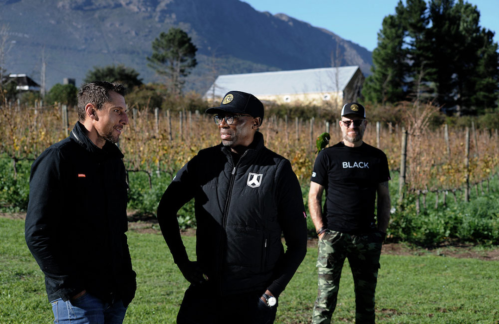Black Elephant Vintners team; Jacques Wentzel, Raymond Ndlovu and Kevin Swart (left to right).
