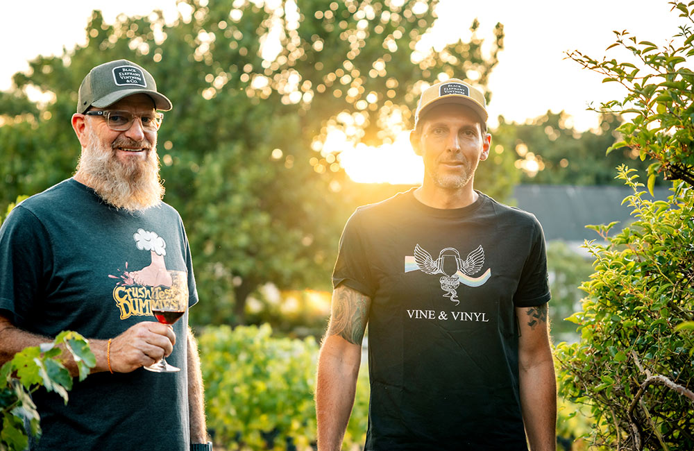 Black Elephant Vintners team; Kevin Swart and Jacques Wentzel