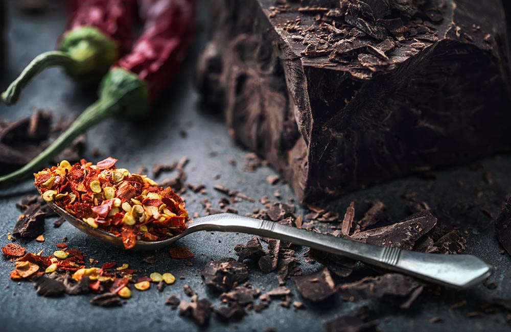 Weird food pairings; Chocolate and chilli