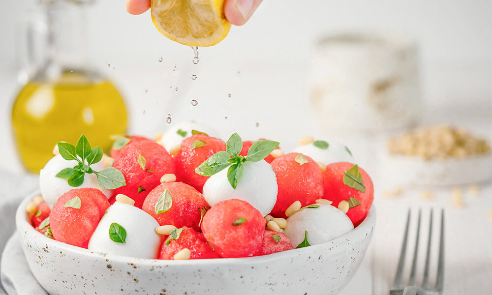 Weird food pairings; Watermelon Capreses