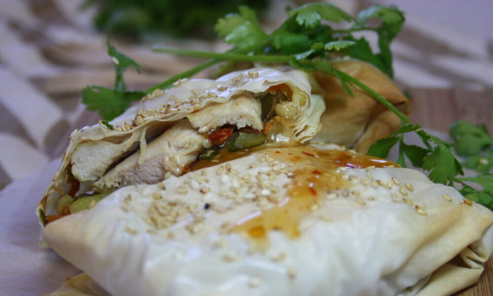 Asian-style Chicken Parcels