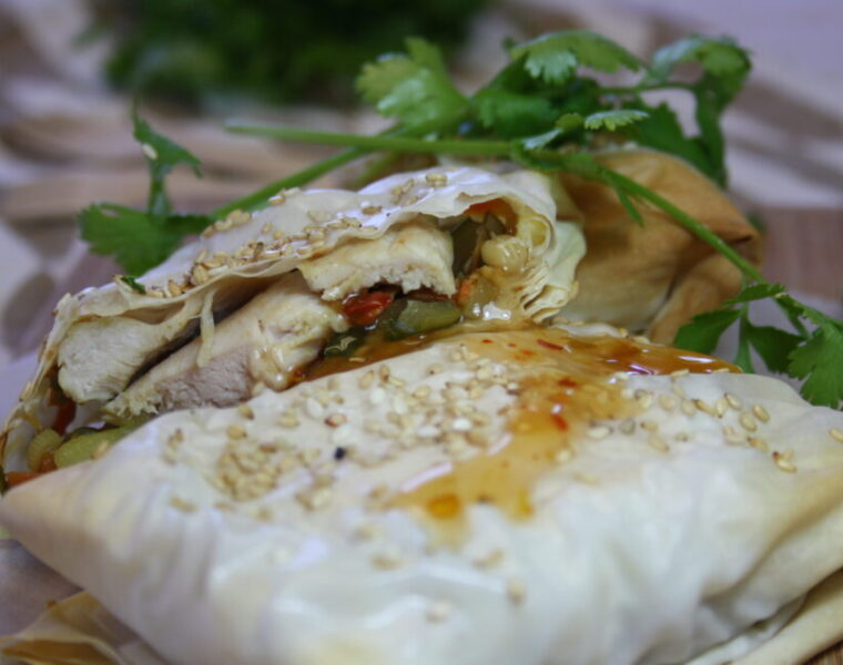 Asian-style Chicken Parcels
