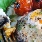 Baked Brown mushroom breakfast surprise