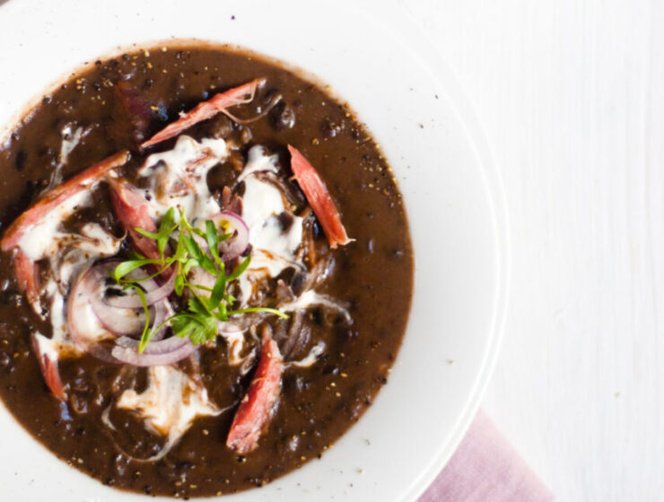 Black Bean and Smoky Pork Soup Recipe