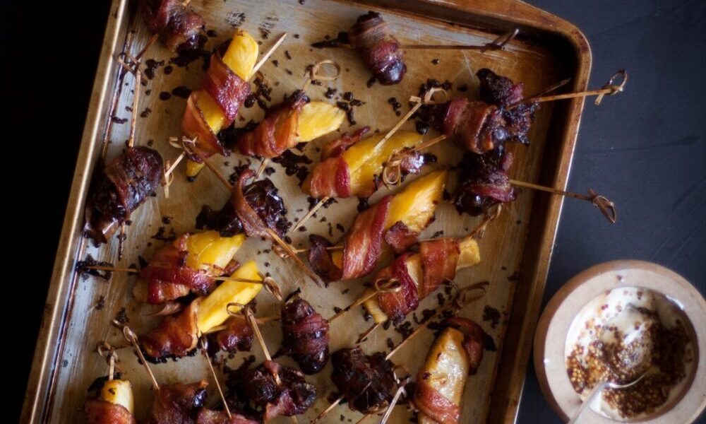 Sweet and Salty Bacon Canapés