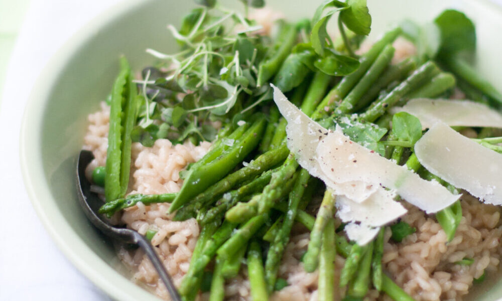 Asparagus & Pea Risotto Recipe