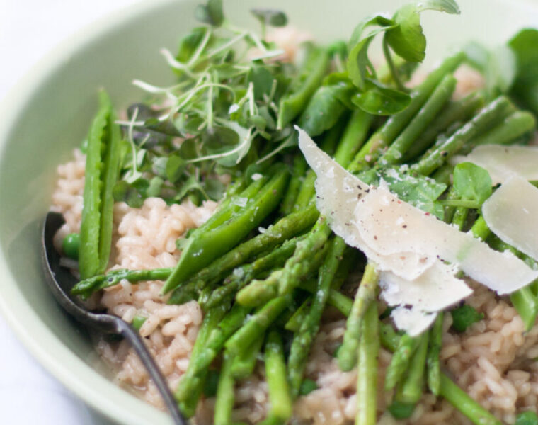 Asparagus & Pea Risotto Recipe