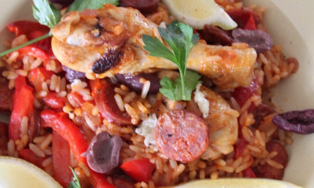 Smoky Chicken & Chorizo Paella recipe, a beautiful dish just bursting with flavour!