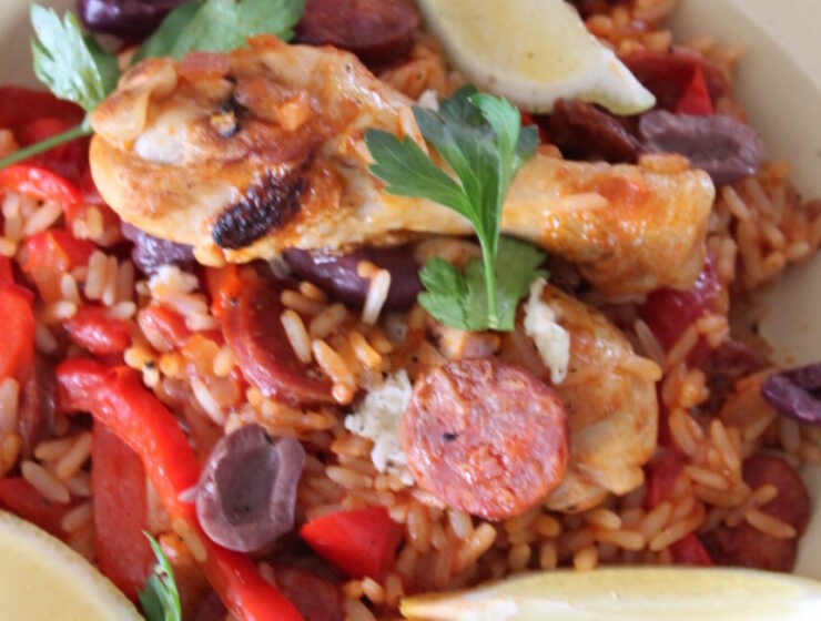 Smoky Chicken & Chorizo Paella recipe, a beautiful dish just bursting with flavour!