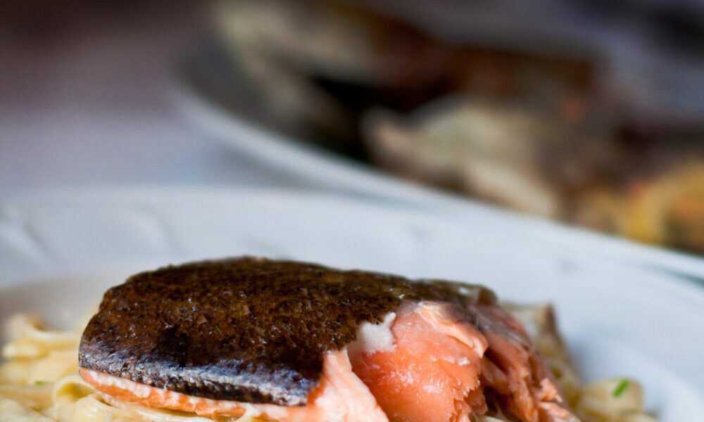 Family-style Whole Baked Trout with Fennel & Lemon Served with Fettuccine Limone Recipe
