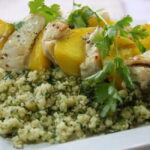 Chicken and Mango Kebabs with Herbed Couscous