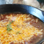 Rich Red Onion Soup with Gruyére Sticks
