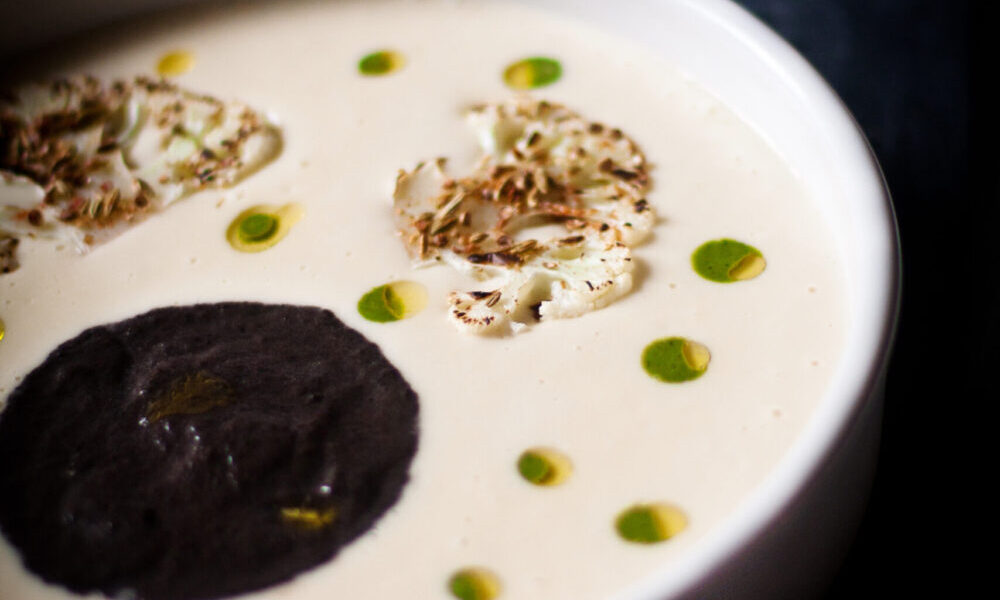 Potato and Black Mushroom Soup