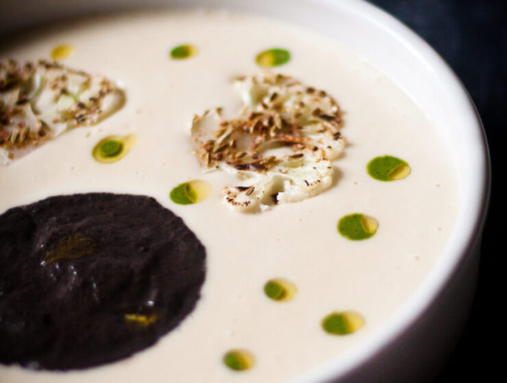 Potato and Black Mushroom Soup