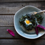 Spinach Egg Nests, a tasty and healthy way to start your day! Packed full of protein and iron and so yum.