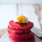 Red Velvet Crumpets with Mascarpone & Maple Syrup