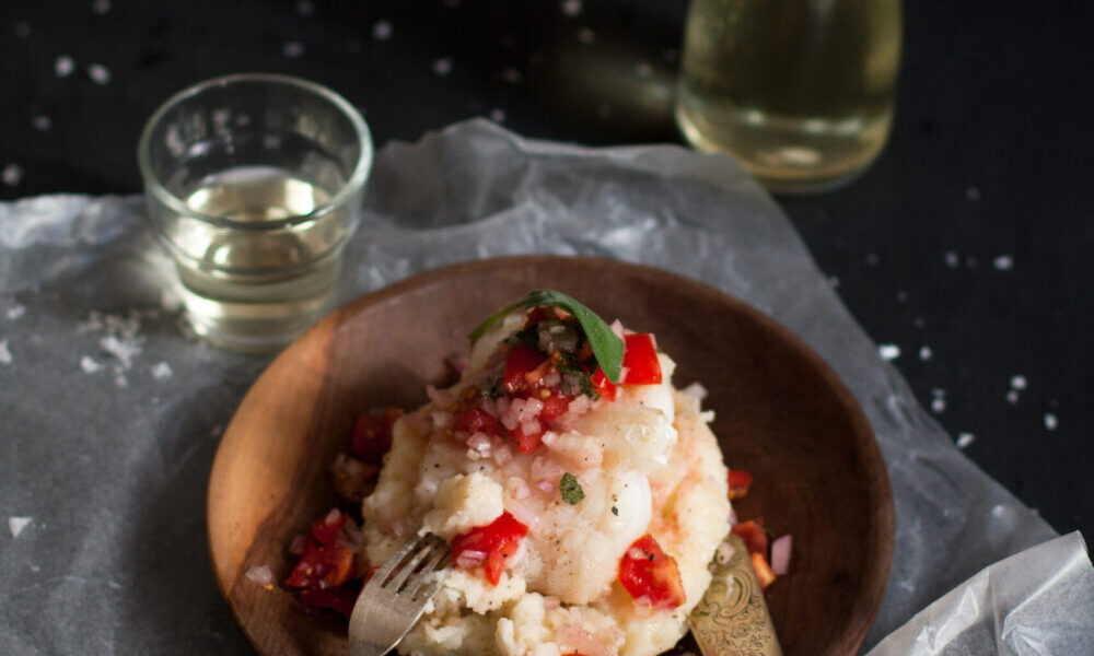 Pan-fried Line Fish on Parmesan Mash