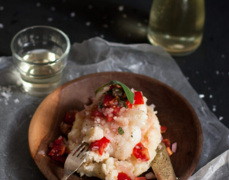Pan-fried Line Fish on Parmesan Mash