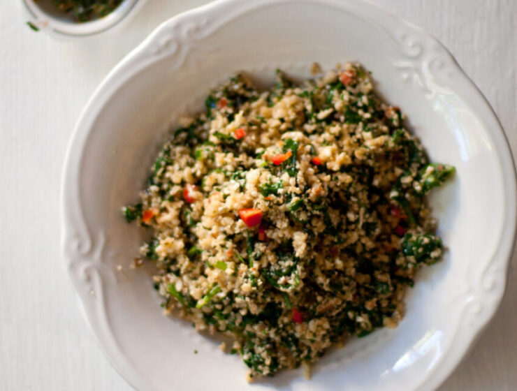 Cauliflower ‘Couscous’ with Pistou