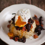 Mushroom & Bacon Risotto with a Poached Egg