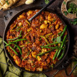 South African Heritage recipes. Braaied Pork and Green Bean Bredie for Cape Herb & Spice and SA Pork. Image by Crush Online