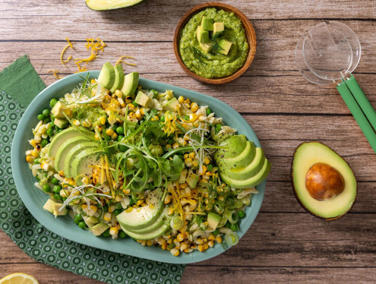 Avo & Corn Pasta Salad for South African Avocado Growers' Association