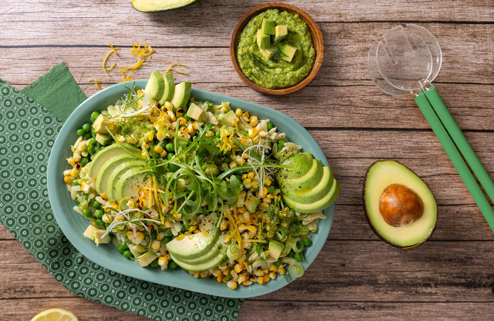 Avo & Corn Pasta Salad for South African Avocado Growers' Association