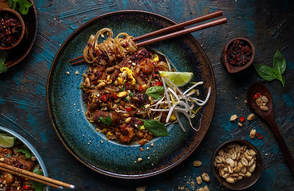 Asian recipes: Pork Fillet and Prawn Pad Thai